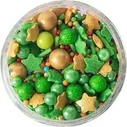 Sprinks Scrooged Sprinkles 500g | Festive Sugar Topping for Baking | Decorating Cakes | Cupcakes | Cookies | Ice Cream | Ideal for Holiday Parties | Birthdays | Celebrations