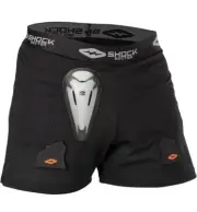 Shock Doctor Men's Black Loose Hockey Short With BioFlex Cup Size Small