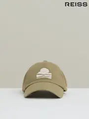 Reiss Washed Sage Brava Sunset-Embroidered Cap (F96649) | $135