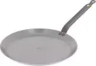 12” MINERAL B Carbon Steel Crepe & Tortilla Pan – Naturally Nonstick, Gray