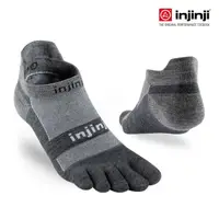 在飛比找momo購物網優惠-【Injinji】RUN輕量羊毛五趾隱形襪(碳黑)