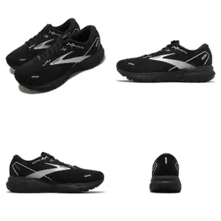 【BROOKS】慢跑鞋 Ghost 14 GTX D Wide 女鞋 黑銀 寬楦頭 路跑 Gore-Tex 防潑水(1203551D020)