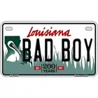Bad Boy Louisiana Novelty Metal License Plate