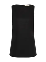 Faithfull the Brand Joan Black Top in Linen | TheUNDONE
