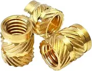 M1 M1.4 M1.6 M1.7 M2 M2.5 M3 M4 M5 M6 M8 Brass Insert Nut Hot Melt Knurled Thread Heat Injection Molding Embedment Copper Nut (Color : Length 10mm_M3 (OD 5mm) 50pcs)