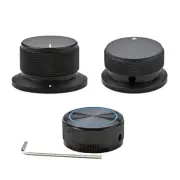 Black 6mm Potentiometer knobs Caps Knurled Shaft Potentiometer Control Knob