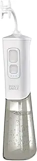 Miracle Smile Water Flosser - for Teeth & Gum Health, Unique H-Shaped Flossing Head&4 Water Jets, Cordless Water Flosser Features 360° Cleaning & 3 Pressure Modes, USB Rechargeable