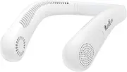 [HandFan] 5000mAh Portable Neck Fan Bladeless, Hanging Hands Free Fan, Strong Airflow USB Personal Fan, 3 Speeds, 15H Working Time Rechargeable For Outdoor Travel Home Office Sports(white)