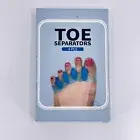 4 Pack Gel Toe Separators BLUE for Pedicure Nail Polish Overlapping Toes Bunions