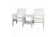 Livsip Outdoor Bench Loveseat Garden Bench - White