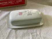 Camelot China American Rose 1655 Japan Covered Butter Dish