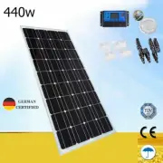 12V 440W Solar Panel Kit Mono Caravan Camping Power Battery Charging Controller