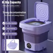 Folding Washing Machine Student Dormitory Mini Cleaning Machine Portable Bucket