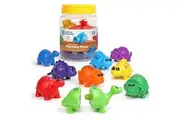 Learning Resources Snap-n-Learn Matching Dinos - 18 Pieces, Ages 18+ Months Toddler Fine Motor Toys, Counting Sorting Toy, Shape Sorting, Dinosaurs Toys, Sensory Bin Toys