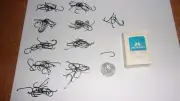 96 Vintage Mustad 7948 A Size 4 Bronzed Viking Fly Hooks - NOS