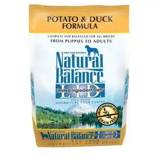 <二兩寵物> 美國NB  Natural Balance 低敏無穀飼料 馬鈴薯鴨肉成犬配方(原顆粒)