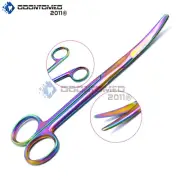 ODM Mayo Scissors 6.75" Curved Multi-Color Surgical Veterinary instruments