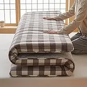 Japanese futon Mattress, Foldable Student Dormitory Sleeping mat, Full Size Camping mat, Guest Mattress, Single Double Mattress