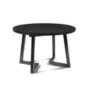 Modern Furniture NOVAH Extendable Dining Table 120-200cm - Black