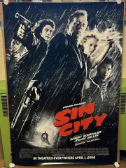 Sin City Original Movie Poster Memorabilia Comic Book Noir Frank Miller