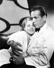 HUMPHREY BOGART & INGRID BERGMAN IN "CASABLANCA" - 8X10 PUBLICITY PHOTO (RT938)