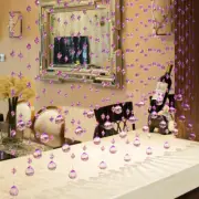 25 Strings Crystal Beaded Curtain Arched Doorway Curtain Wedding Backdrop Modern