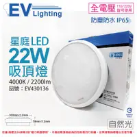 在飛比找ETMall東森購物網優惠-【EVERLIGHT億光】 LED 星庭 22W 4000K