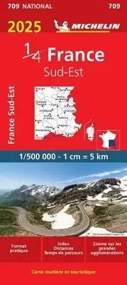 Southeastern France 2025 - Michelin National Map 709: Map by Michelin
