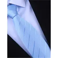 在飛比找ETMall東森購物網優惠-拉鏈式新郎商務藍色手打西裝領帶