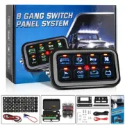 AUXBEAM 8 Gang Switch Panel 12V 24V Light Bar Circuit Controller LED For Car RV (for: Toyota)