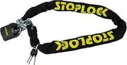 Stoplock Heavy Duty Motorcycle Lock W/Keys SS5275 - Anti-Theft Security 10 mm Chain 1.2 m Long - Resists Bolt Croppers, Yellow