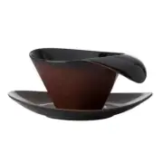 Oneida L6753074528 Rustic Crimson 10 oz Two-Tone Porcelain Teacup - 2 Doz