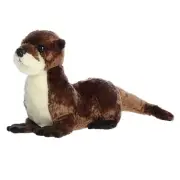 Aurora - Small Brown Flopsie - 12" River Otter - Adorable Stuffed Animal