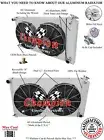 RC Champion 3 Row Radiator 26",12" Fans,Shroud-1975-1979 Chevrolet Nova (Manual)