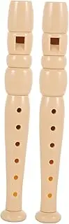 ERINGOGO 2pcs Beginner Plastic Clarinet Flute for Easy to Play Wind Instrument for Classroom Music Teaching and Fun Parties