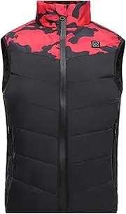 [BTDECLAR] Kids Heated Vest Boys Girls Lightweight USB Electric Heating Waistcoat Down Jacket Camouflage Vest Winter Coats