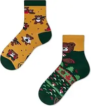 [Many Mornings] Socks Kids Autumn Teddy, AUTUMN TEDDY KIDS, 27-30
