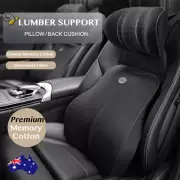 Car Lumbar Back Support Office Chair Home Cushion Waist Neck Pillow Posture AU