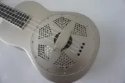 Aiersi Satin Chrome Finish Concert Resonator Ukulele