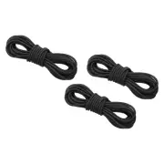 3pcs Archery D Loop Rope 10 FT, Bow String Release Nock Wire Nocking Loop, Black