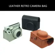 Camera Case PU Leather Soft Silicone Cover for Wide 400 + Shoulder Straps