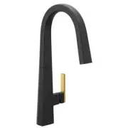 Moen S75005BL Nio One-Handle High Arc Pulldown Kitchen Faucet MATTE BLACK New!