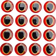 10mm100 Pcs 3D Holographic Fishing Lure Eyes, Lifelike Realistic Fishing Lure Eye, Fake Eyes Sizes 6/8/10/12mm for DIY Making Fishing Bait Fly Tying Crafts Fishing Accessories, Red
