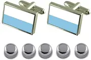 [Select Gifts] Shirt Dress Studs Santa Marta City Colombia Flag Cufflinks