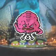 Ninja Turtles Kraang Metallic Effect Sticker