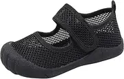 [Egmy] Summer New Hollowed Breathable Mesh Shoes Boys Baotou Anti Kick Sandals Girls Solid Color Beach Slides Shoes for Kids