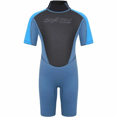 Typhoon Swarm3 Infants 3/2mm Shorty Wetsuit - Blue Steel/Blue 250996