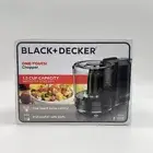 BLACK+DECKER FreshPrep One-Touch 3 Cup Food Chopper, Black