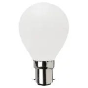 SAL LFR27B22D - Fancy Round Opal Bulb 4W Dimmable - B22 - Warm White