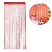 Nevenka Home Decor Sequin Curtain for Doorway 37x79 inch Hanging-Red